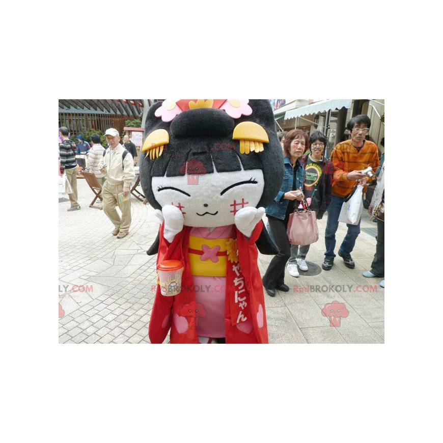 Chinese meisjesmascotte van Aziatische vrouw - Redbrokoly.com
