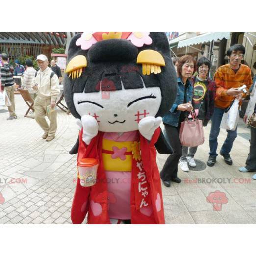 Mascotte de fillette chinoise de femme asiatique -