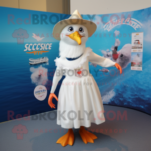 White Seagull mascotte...
