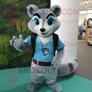 Sky Blue Civet maskot...