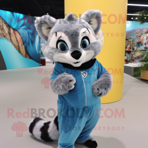 Sky Blue Civet mascotte...