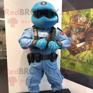 Blue Para Commando mascotte...