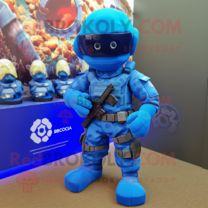Blue Para Commando mascotte...