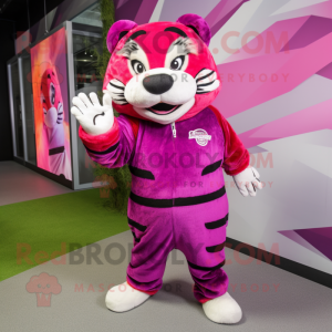 Magenta Tiger mascotte...