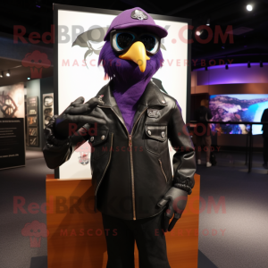 Purple Crow maskot drakt...