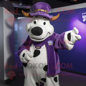 Lilla Holstein Cow maskot...