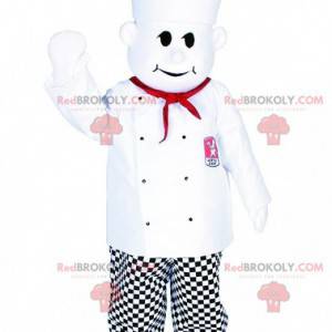 Mascotte de chef cuisinier avec une toque. Costume de chef -