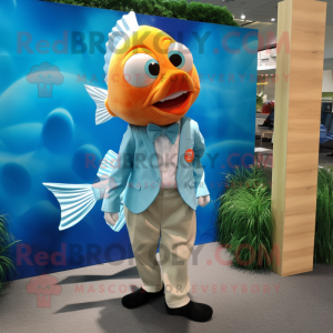 Cyan Goldfish mascotte...