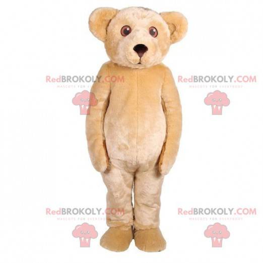 Fully customizable beige bear mascot - Redbrokoly.com