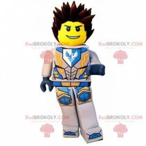 Lego mascot in superhero outfit - Redbrokoly.com