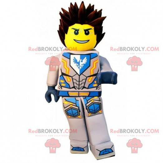 Lego-Maskottchen im Superhelden-Outfit - Redbrokoly.com