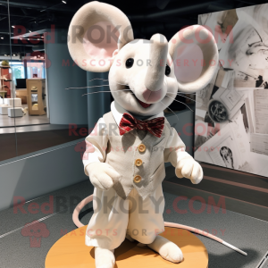 White Mouse mascotte...