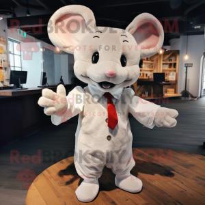 White Mouse mascotte...