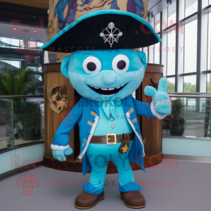 Sky Blue Pirate mascotte...