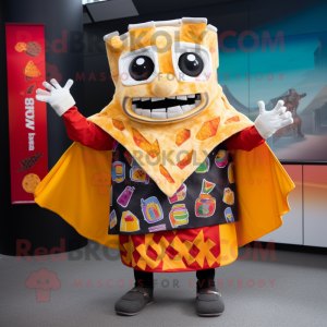 nan Nachos mascot costume character dressed with a Cover-up and Foot pads