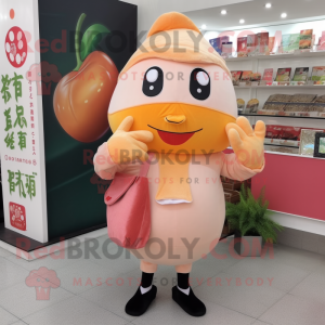 Peach Sushi maskot kostyme...