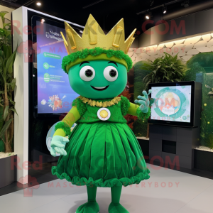 Forest Green Queen maskot...