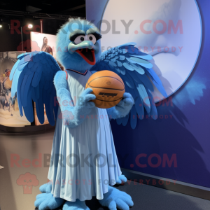 Sky Blue Vulture maskot...