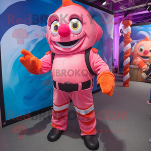 Pink Clown Fish mascotte...