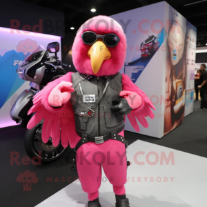 Pink Parrot mascotte...