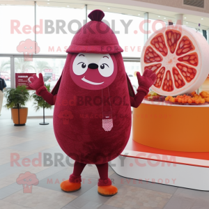 Maroon Grapefruit mascotte...