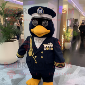 Peach Navy Seal mascot costume character dressed with a Tuxedo and Necklaces