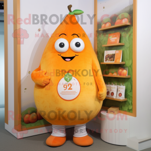 Oransje pære maskot drakt...