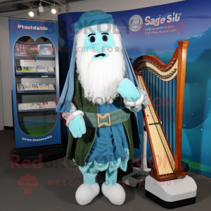 Sky Blue Celtic Harp...