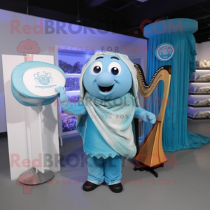 Sky Blue Celtic Harp...