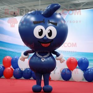 Granatowe balony w...