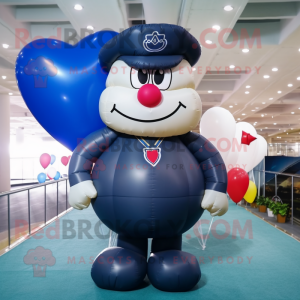 Granatowe balony w...