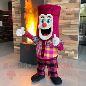 Magenta Fire Eater maskot...