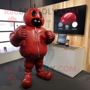 Red Boxing Glove maskot...