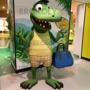 Olive Crocodile mascotte...