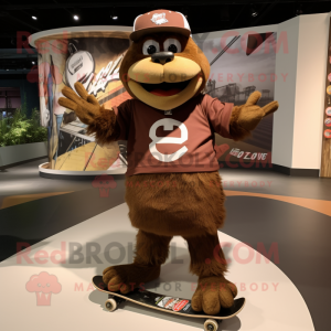 Bruin Skateboard mascotte...