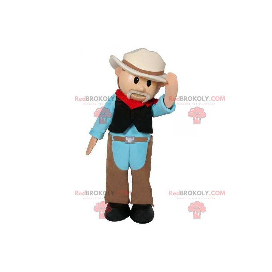 Western Character Farmer Sheriff Mascot - Redbrokoly.com