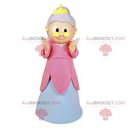Fairy mascot. Mascot old lady with wings - Redbrokoly.com