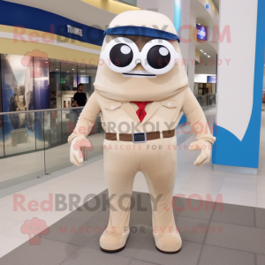 Beige Cyclops mascotte...