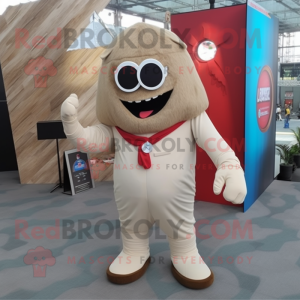 Beige Cyclops mascotte...