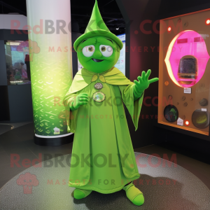 Lime Green Magician maskot...