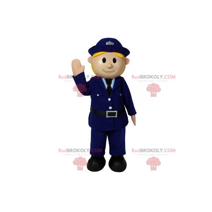 Maskot policistky v uniformě. Policista kostým - Redbrokoly.com