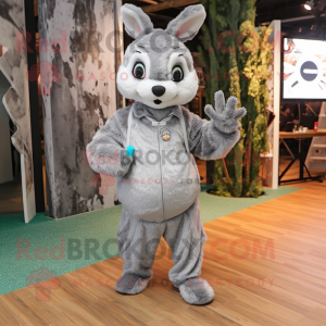 Silver Wild Rabbit mascotte...