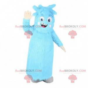 Blue hairy monster mascot. Blue hairy suit - Redbrokoly.com
