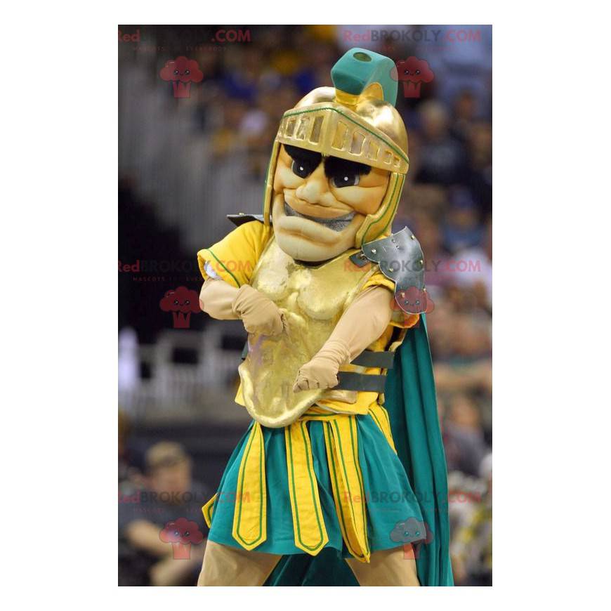 Rytíř gladiátor maskot s brnění - Redbrokoly.com Rytíř gladiátor maskot s brnění - Redbrokoly.com