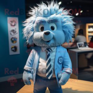 Sky Blue Porcupine mascotte...