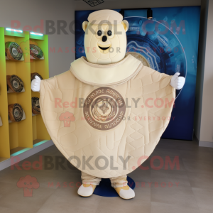 Cream Celtic Shield maskot...