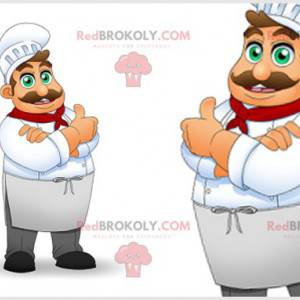 Mascot chef with a chef's hat. Chef costume - Redbrokoly.com