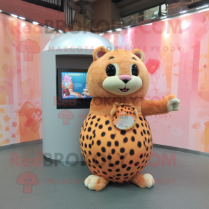 Peach Leopard mascotte...