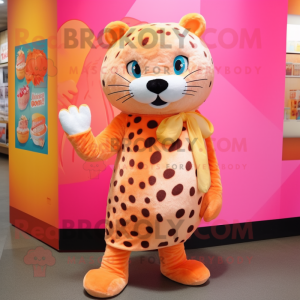 Peach Leopard mascotte...