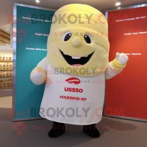 Postava maskota krémového...